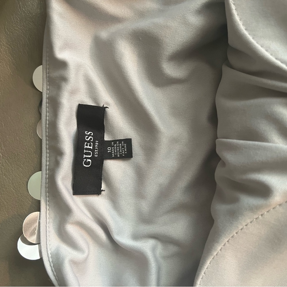 Women’s Guess, silver sequins dress brand new, never worn priced to sell!